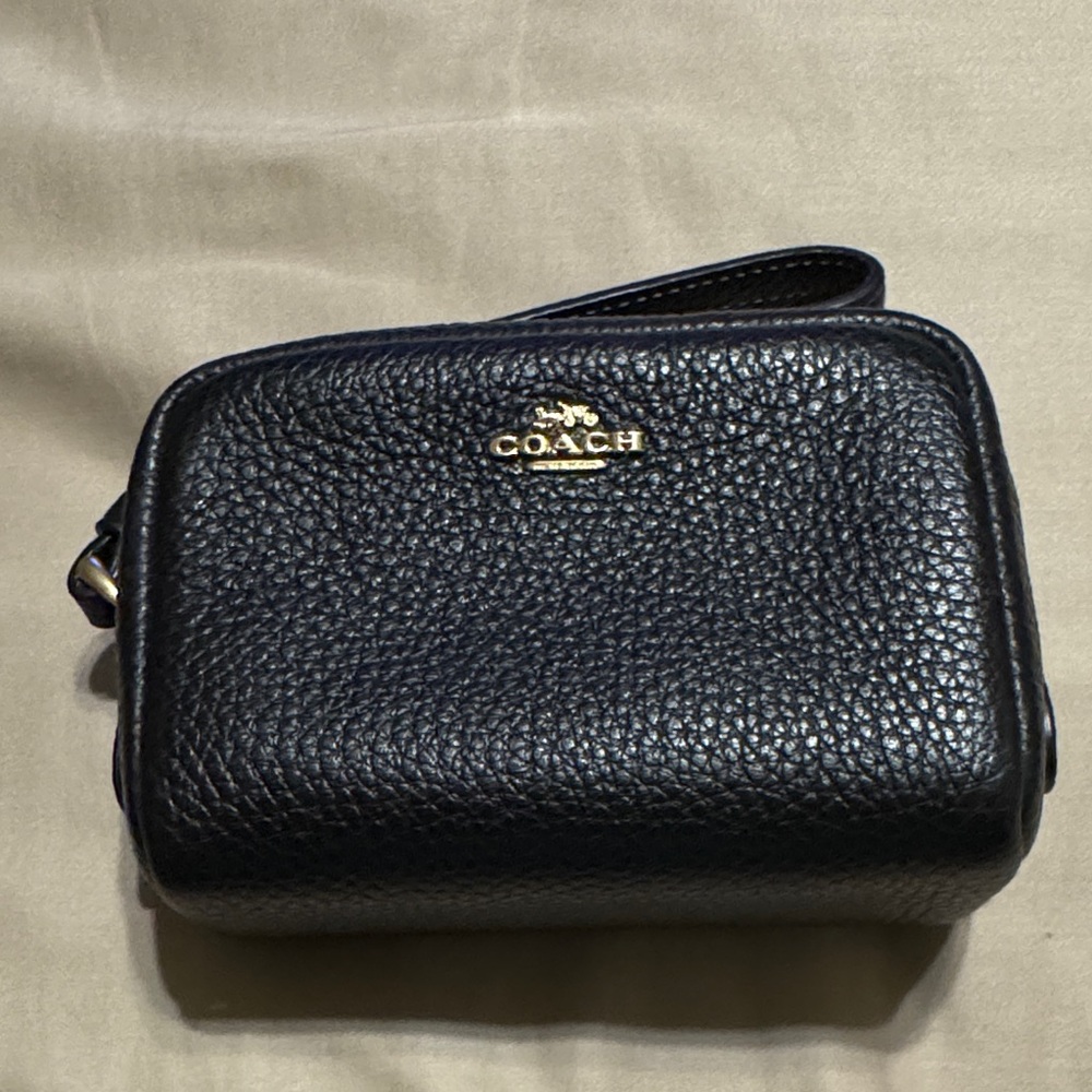 Coach Black Textured Leather Bag